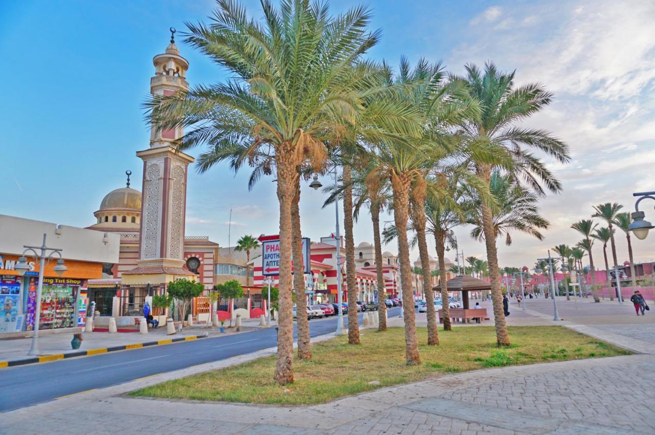 The Touristic Promenade Apartment Hurghada Exterior foto